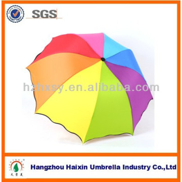 Fashion Spring Folding Dome Rainbow Umbrella Different Shape